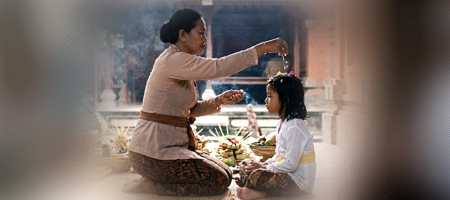 Pelaksanaan Natab Banten Otonan